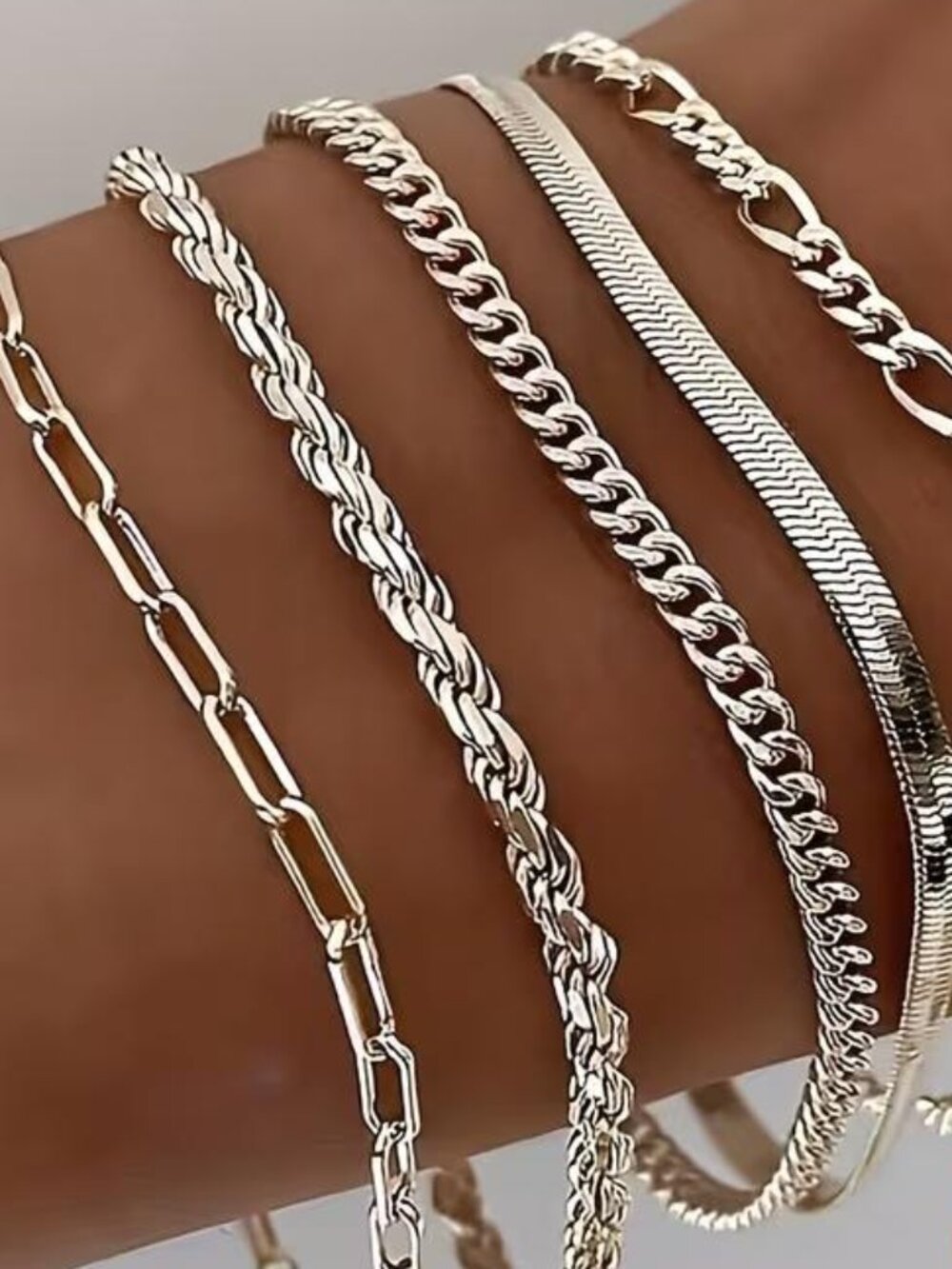 STAINLESS STEEL BRACES SET of Five